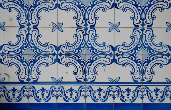 stock image Traditional Portuguese glazed tiles