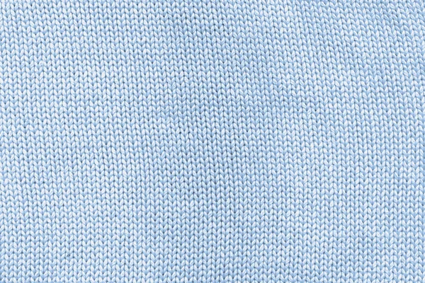 Cyan knitted cotton mesh — Stock Photo, Image
