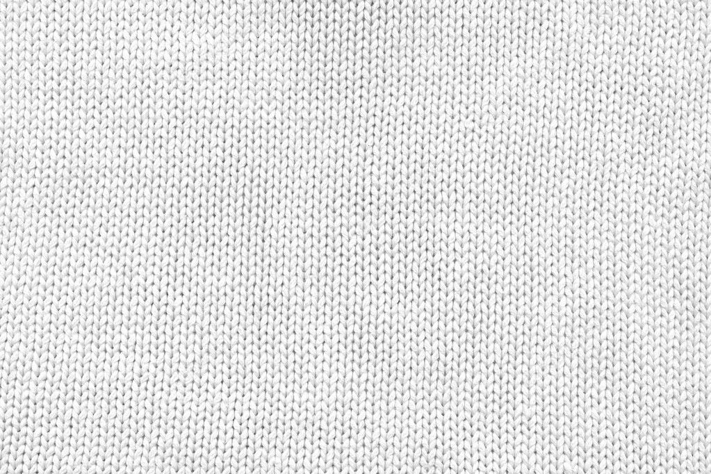 White knitted cotton mesh.