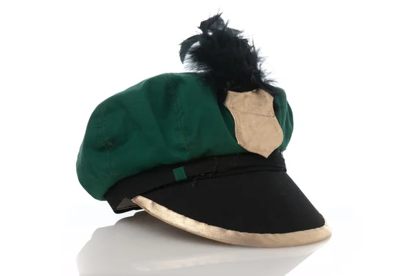 Поддельная военная зелёная шляпа — стоковое фото