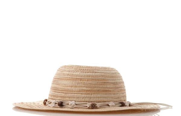 Slaměný klobouk s mašlí — Stock fotografie