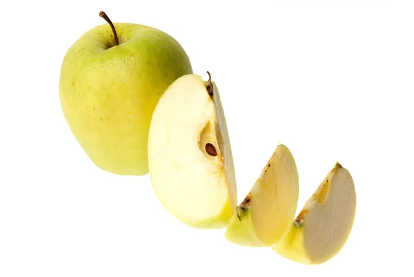 Pokrojone jabłko — Zdjęcie stockowe