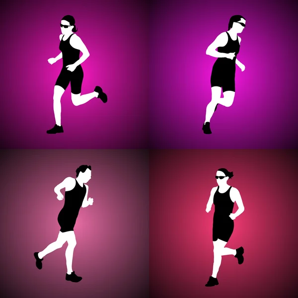 Running women — Stock Photo, Image