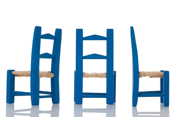 暗蓝色儿童椅 — 图库照片