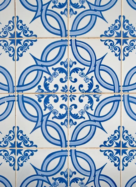 Azulejos esmaltados portugueses . — Foto de Stock