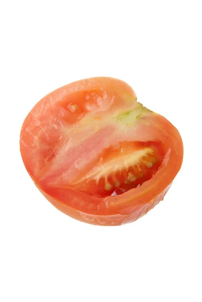 Czerwony pomidor połowa — Zdjęcie stockowe