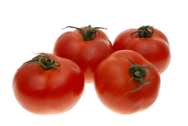 Quatro tomates maduros — Fotografia de Stock