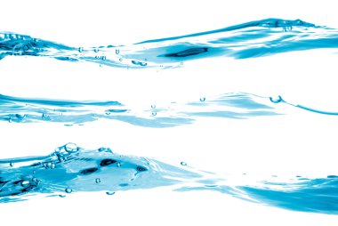 Blue water waves clipart