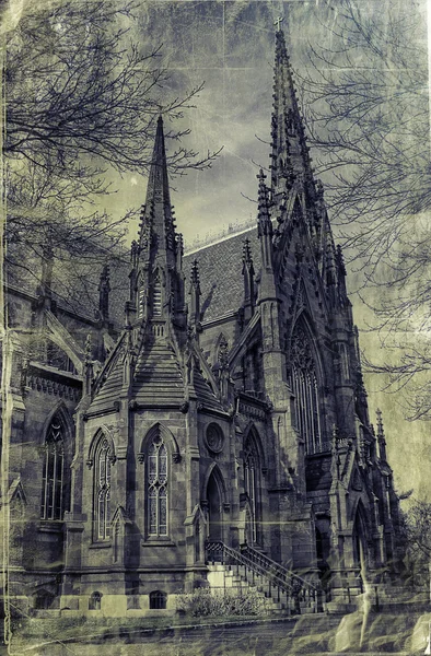 Catedral gótica texturizada — Fotografia de Stock