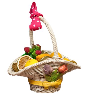 Basket of Dried Fruit clipart