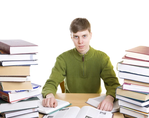 The young student with books Stock Image