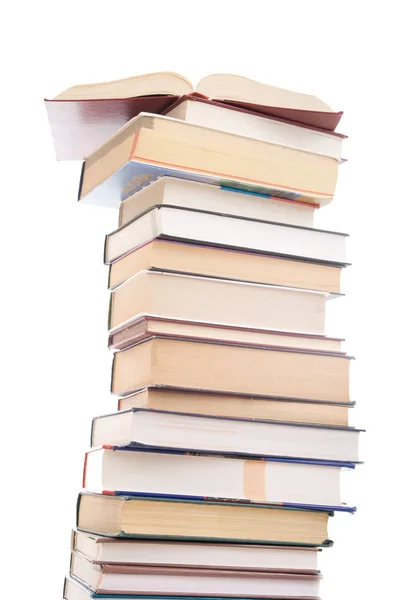 Bücherset isoliert auf weißem Papier — Stockfoto