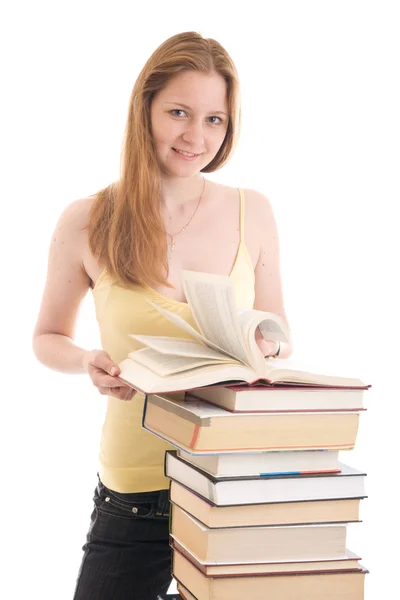 El joven estudiante con los libros —  Fotos de Stock