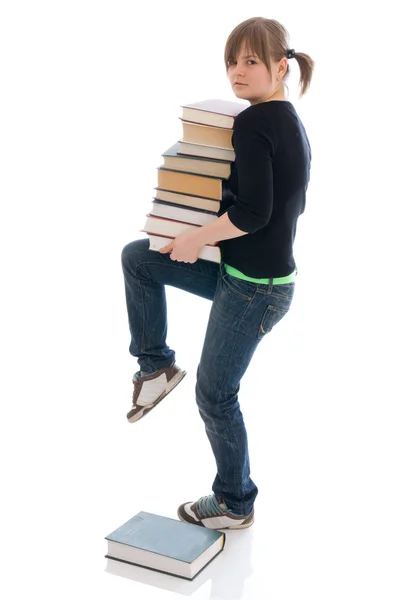 The young student with the book — Stock Photo, Image