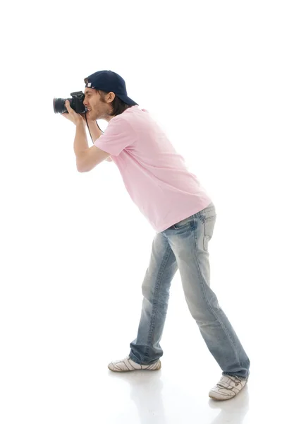 The man with the camera — Stock Photo, Image