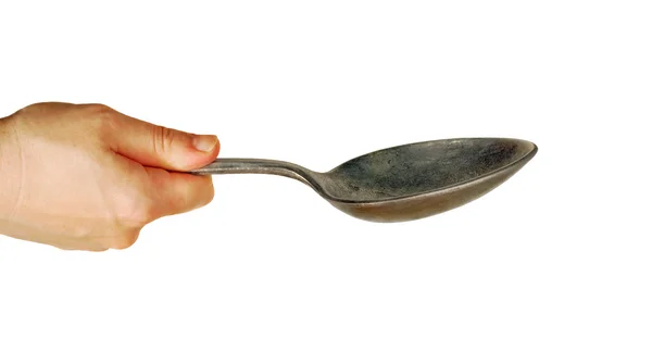 Cucchiaio a mano — Foto Stock