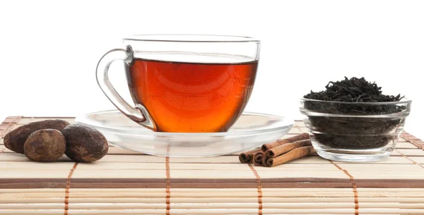 Still life of tea leaves — Stock Photo, Image