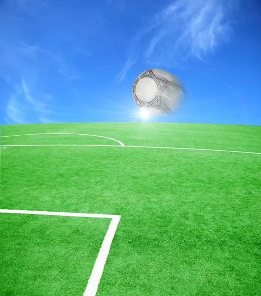 Piłka nożna lub temat piłki nożnej — Zdjęcie stockowe