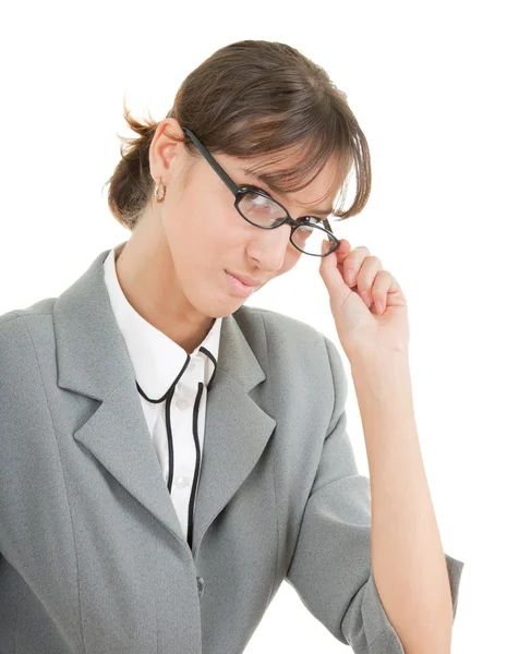 Retrato de una mujer de negocios en gafas — Foto de Stock