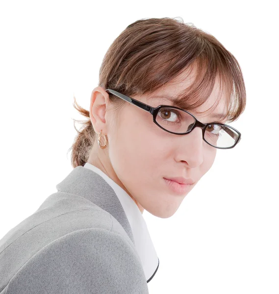 Portrait of a business woman in glasses — Stock Photo, Image