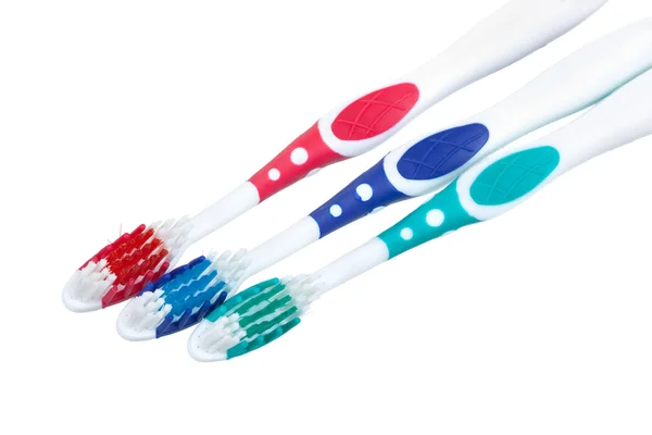 Cepillos de dientes coloreados —  Fotos de Stock