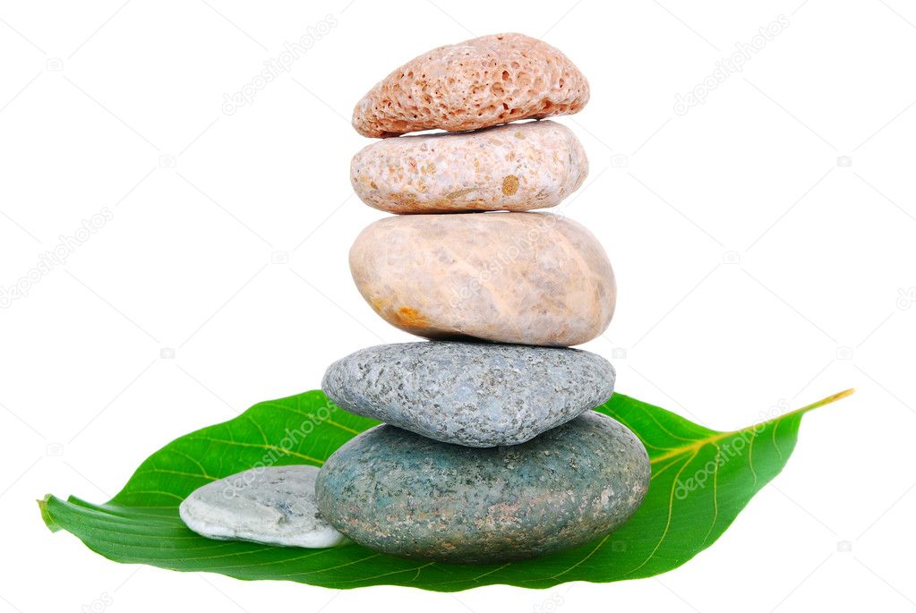 Isolated balancing pebbles