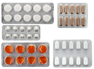 Packing pills clipart