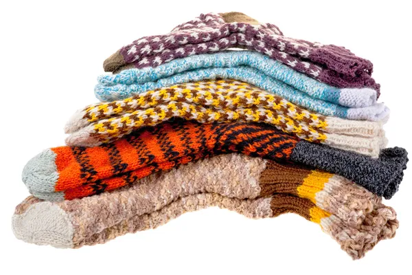 Presente meias de lã — Fotografia de Stock