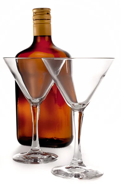 Twee glazen voor cocktails — Stockfoto