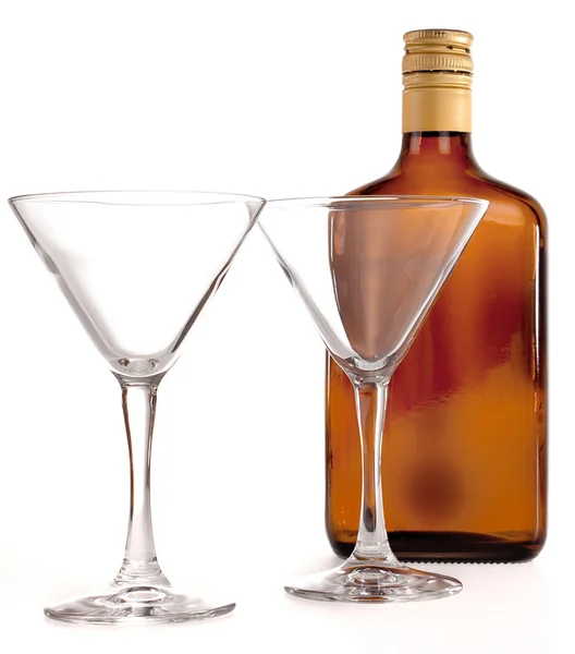 Dois copos para coquetéis — Fotografia de Stock