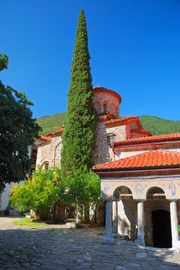 Monastery are in Bachkovo clipart