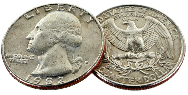 25 centów — Zdjęcie stockowe