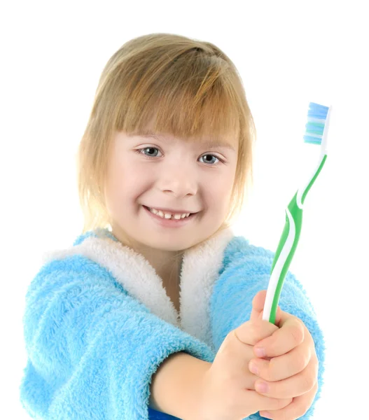 stock image Child with toothbrush