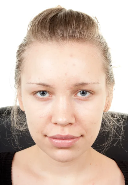 Make-up proces schot — Stockfoto