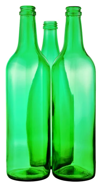 Yeşil camdan bir şişe. — Stok fotoğraf