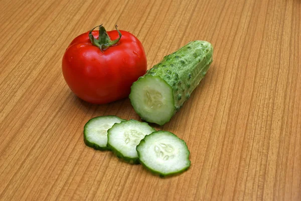 Pomodoro e cetriolo — Foto Stock