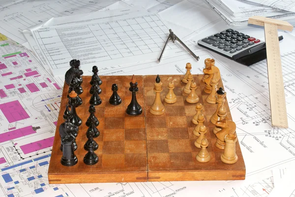Шахматы Лицензионные Стоковые Изображения