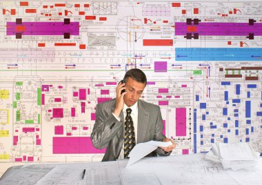 Engineer- planner clipart