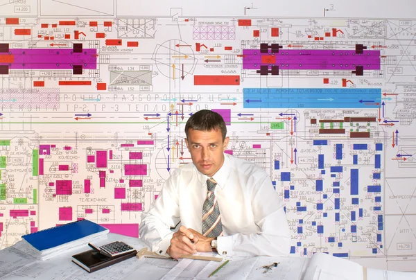 Engineer- planner — Stock Photo, Image