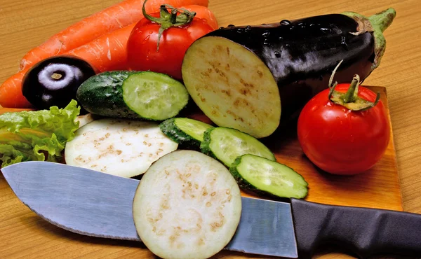 Appetizing light vegetables snack — Stock Photo, Image