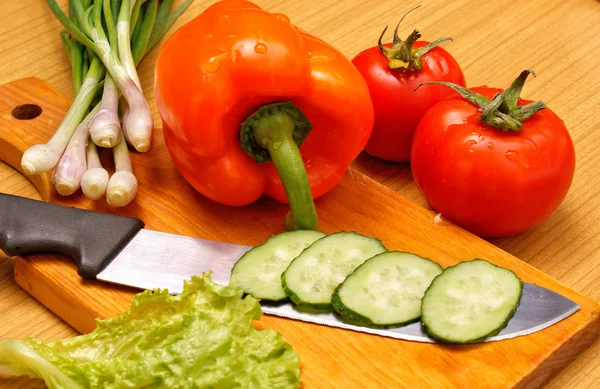 Lanche de legumes leves apetitosos — Fotografia de Stock