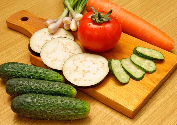 Lanche de legumes leves apetitosos — Fotografia de Stock
