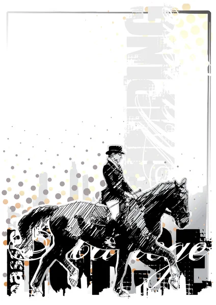 Contexte du cheval — Image vectorielle
