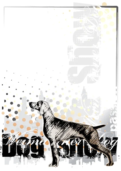 ワイマラナー犬 — ストックベクタ