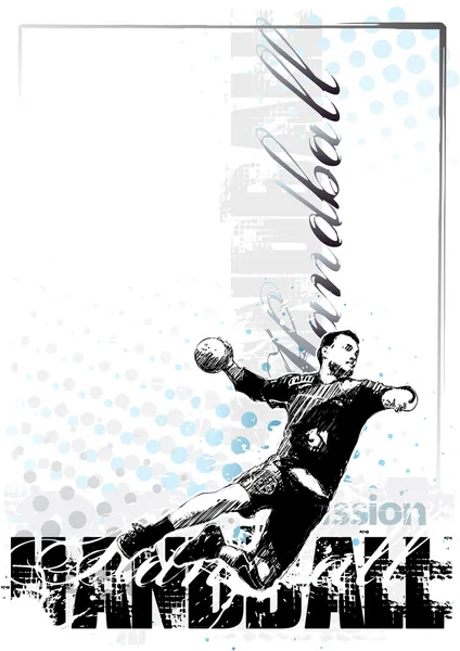 Handball-Hintergrund — Stockvektor