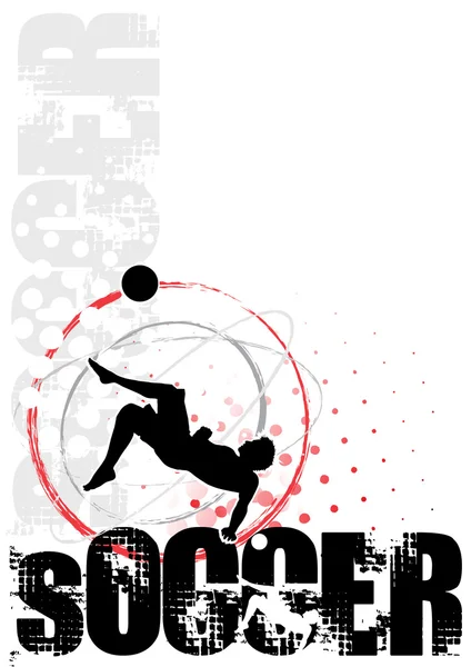 Cyrcle soccer poster — Stock Photo, Image