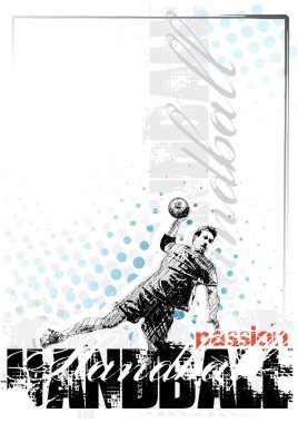 Handball background 2 clipart