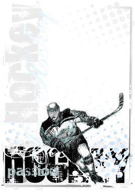 Ice hockey background 2 clipart