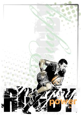 Rugby background 3 vector
