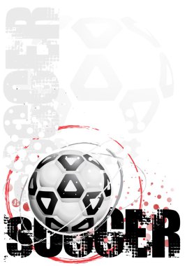 Cyrcle soccer poster background 3 clipart